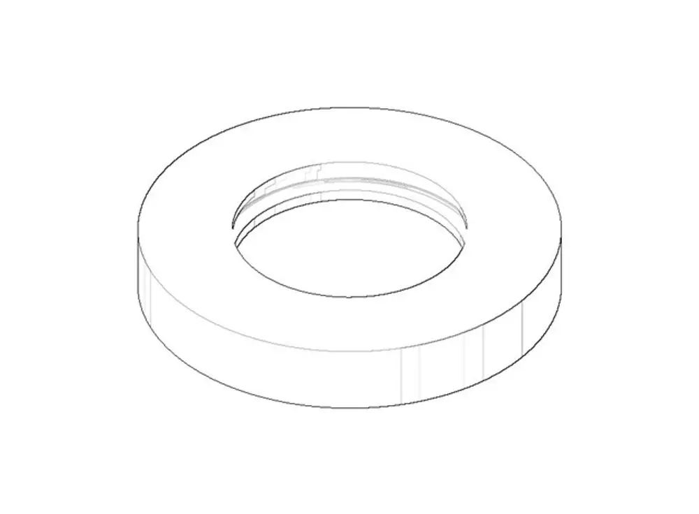 DORNBRACHT Rosette ERSATZTEILE 092787010 D. 55 x D. 30,5 x 9 mm Platin, 092787010-08 Galeriebild 1